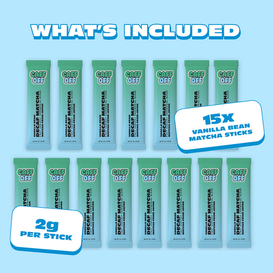 Vanilla Bean Decaf Matcha Sticks