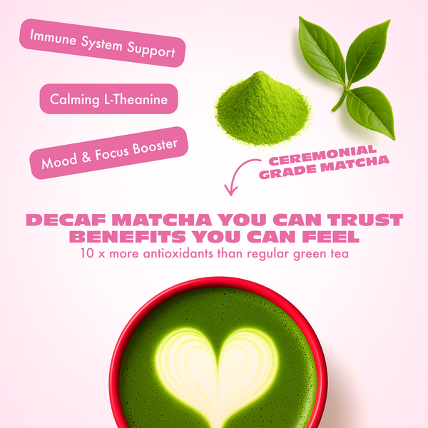 Pink Strawberry Decaf Matcha