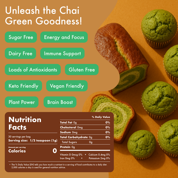Golden Chai Decaf Matcha