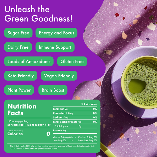 Traditional Decaf Matcha Sticks