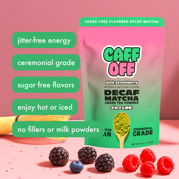 Pink Strawberry Decaf Matcha