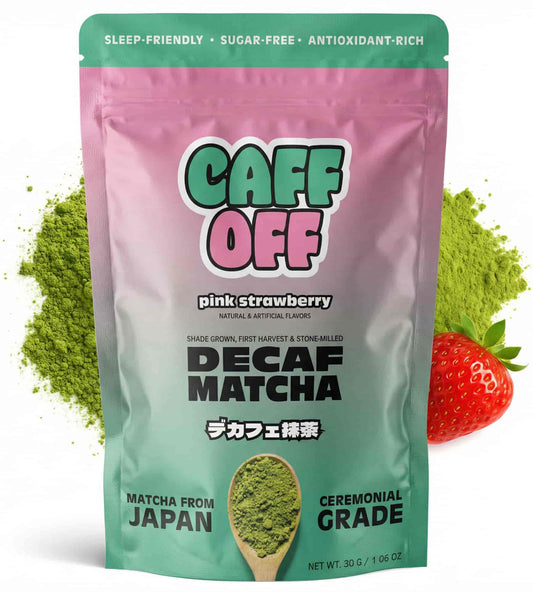Pink Strawberry Decaf Matcha