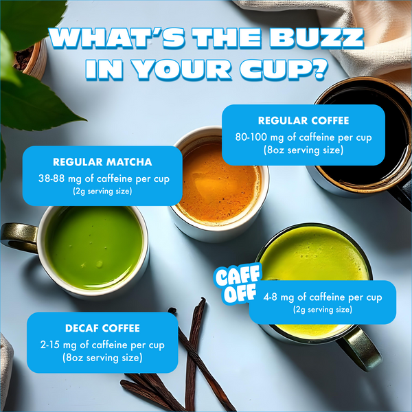 Vanilla Bean Decaf Matcha Sticks