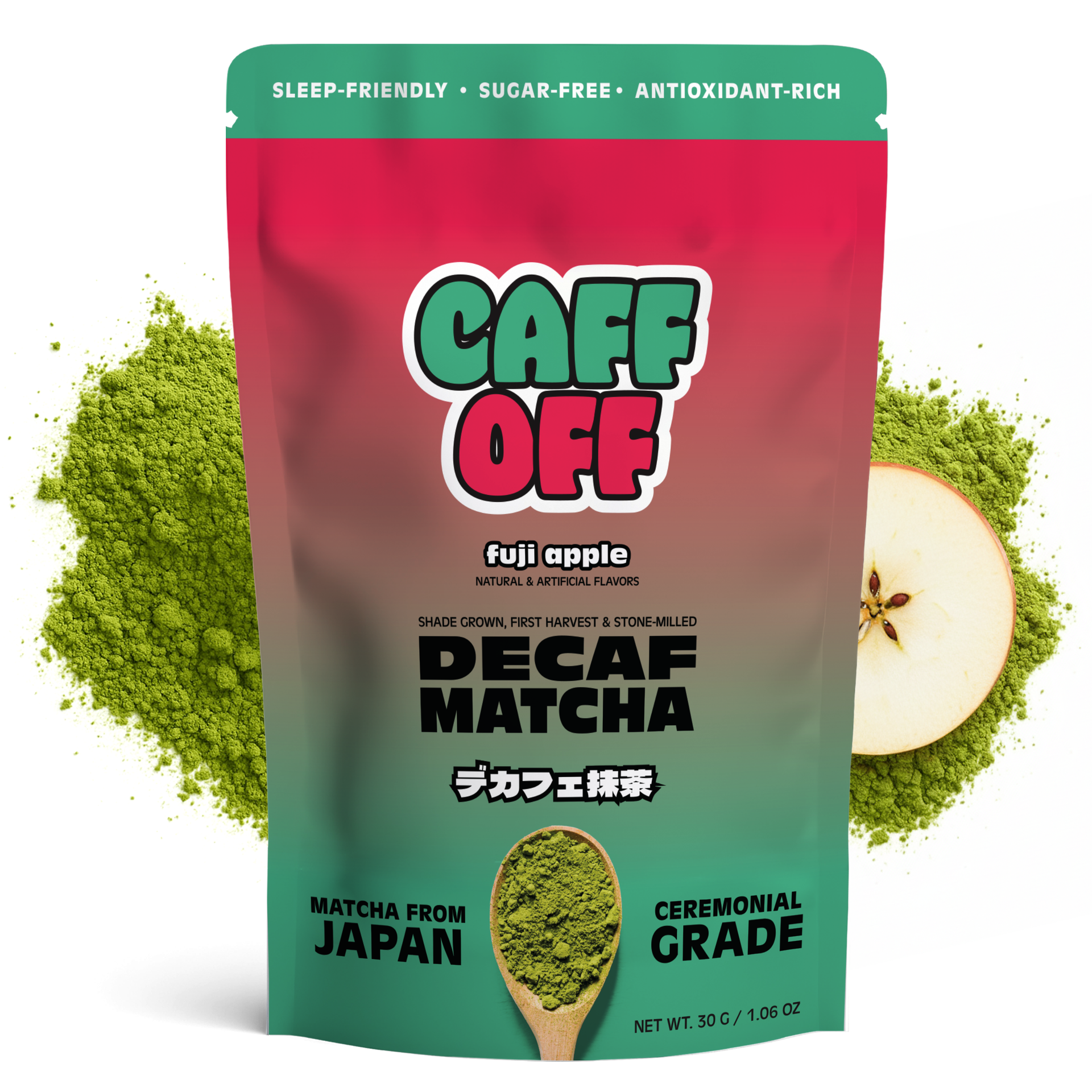 Fuji Apple Decaf Matcha