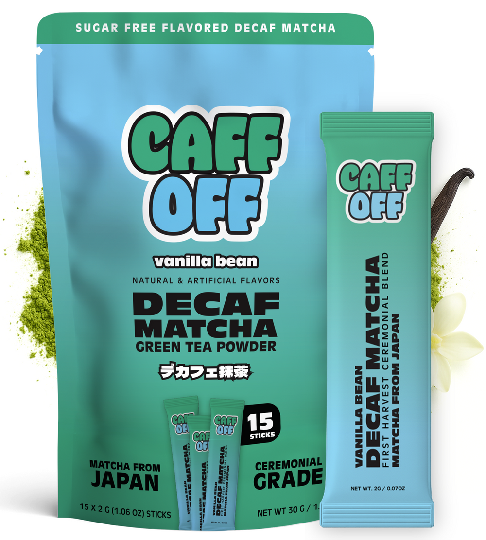 Vanilla Bean Decaf Matcha Sticks