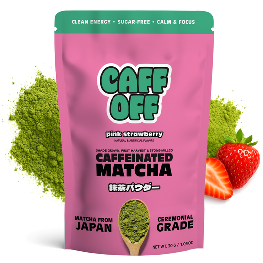 Pink Strawberry Caffeinated Matcha